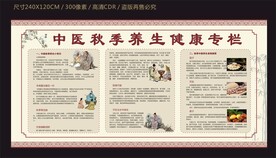 中医秋季养生尽快宣传栏