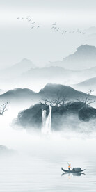 蓝色 简约玄关新图 Tif分层