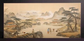 山水画装饰画无框画