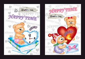 卡通小熊分层图