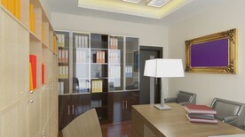 两室一厅书房3D漫游动画