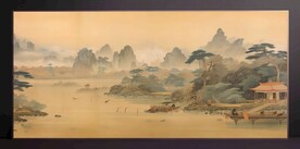 山水画装饰画无框画