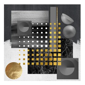 简约黑白几何画