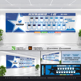 企业发展历程文化墙