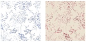 大花植物线稿满印