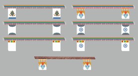 藏式公园石长凳