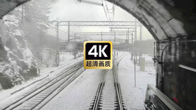 冬季铁路沿线风景