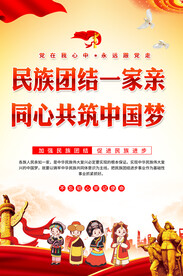 民族团结海报