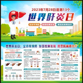世界肝炎日宣传栏