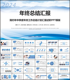年中年终工作总结汇报PPT