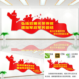 军民团结文化墙