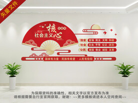 社会主义核心价值观背景墙
