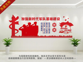 公安军队文化墙