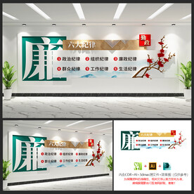 六大纪律文化墙