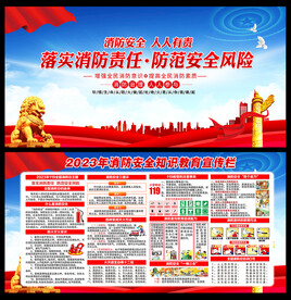 消防宣传展板