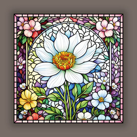 教堂蒂凡尼彩绘玻璃艺术图案