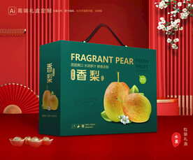 香梨礼盒 梨包装