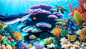  海底世界珊瑚礁