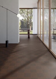 现代意式 艺术小砖整体地面效果