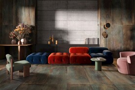 现代意式 瓷砖酒店休闲区效果图