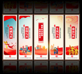 民族团结宣传展板