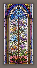 蒂凡尼教堂玻璃艺术花纹图案