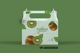 简约猕猴桃包装 平面图