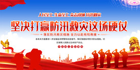  抗洪救灾宣传展板