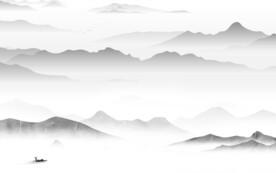 高端 爆款灰色山水 TiF分层