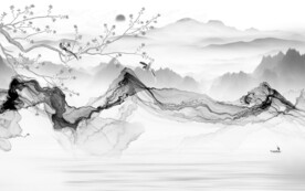 高档 新传灰色山水 TiF分层