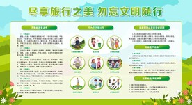 文明旅游展板