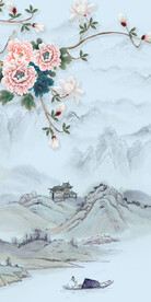 新款 新高端玄关画 tiF分层