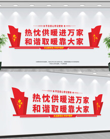 供热公司文化墙