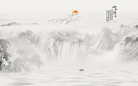 水墨国画山水画