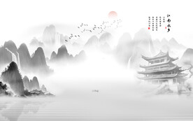 江南水乡背景墙