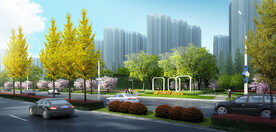 城市道路效果图 