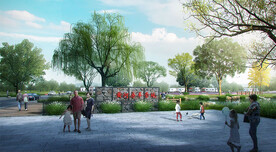 生态湿地效果图 