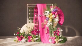 新中式婚礼草图大师su模型