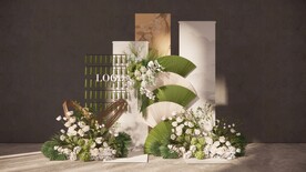 新中式婚礼迎宾区草图大师su模