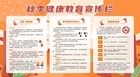 秋季健康教育宣传栏