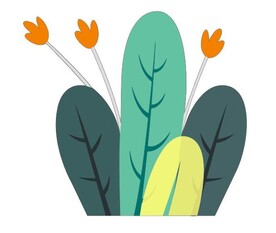 矢量雪弗板花草牌儿童画