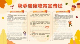 秋季健康教育宣传栏