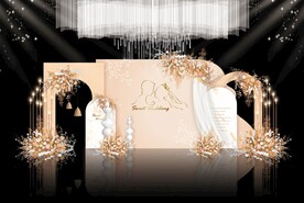 香槟色婚礼效果图