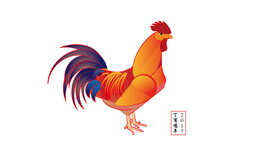 十二生肖家禽公鸡