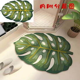树叶花型地垫