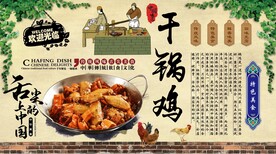 干锅鸡背景墙