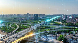 城市延时粒子光线