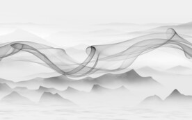 爆款 极简灰色山水 TiF分层