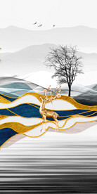 轻奢 大气新玄关画 TiF分层