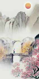 古风 简约新玄关画 Tif分层